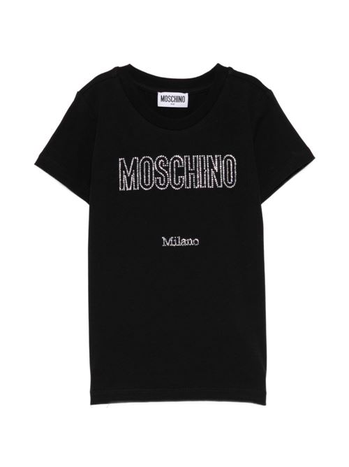 T-shirt unisex Moschino Kid Teen nera MOSCHINO KID-TEEN | HHM06KLBA1060100